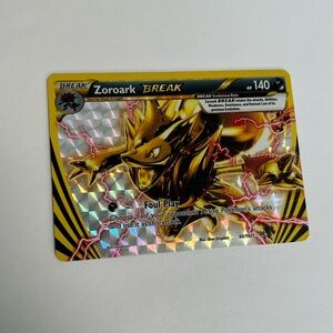 Pokemon Zoroark Break Card - Gold and Black